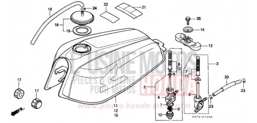KRAFTSTOFFTANK (XL125SZ/A/B/C) XL125SB de 1981